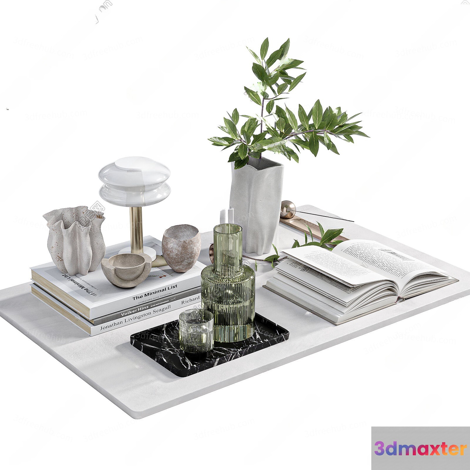 Modern Decorative Items 3D Model - 10237 - VRAY Render
