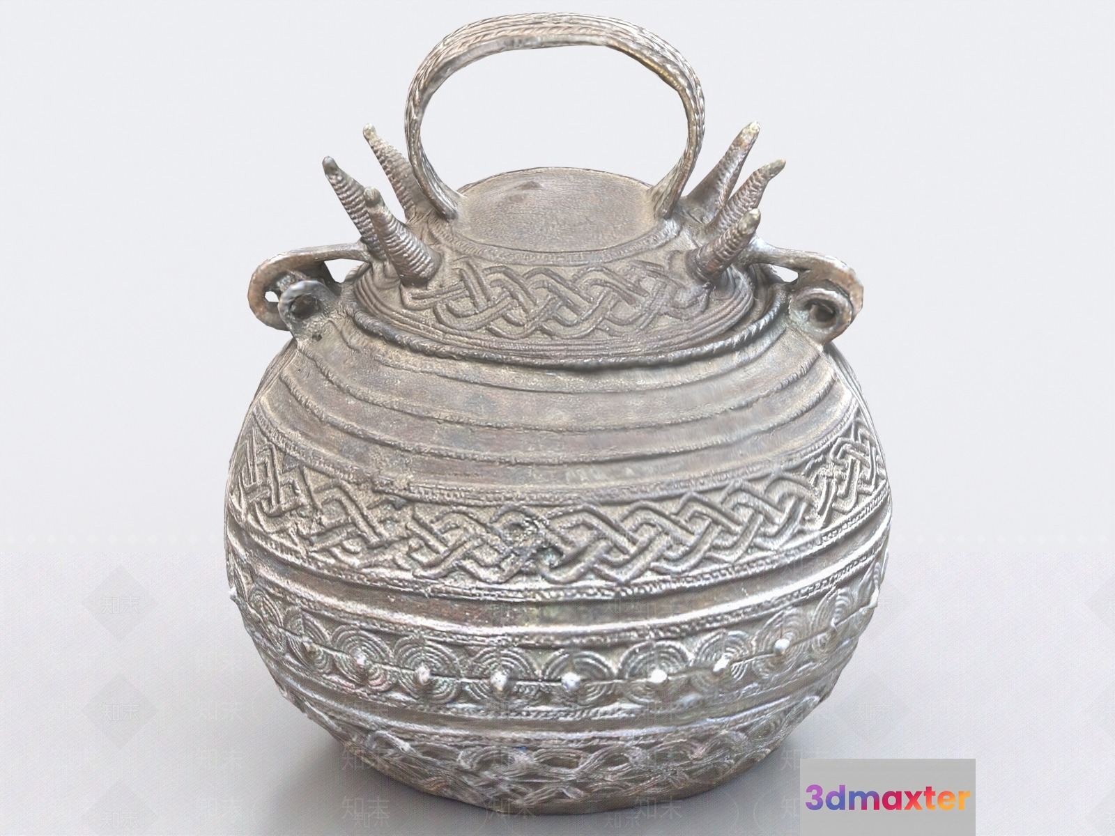 The Main Subject Is An Ancient Vessel With Intricate Carvings 3D Model - 8622 - VRAY Render