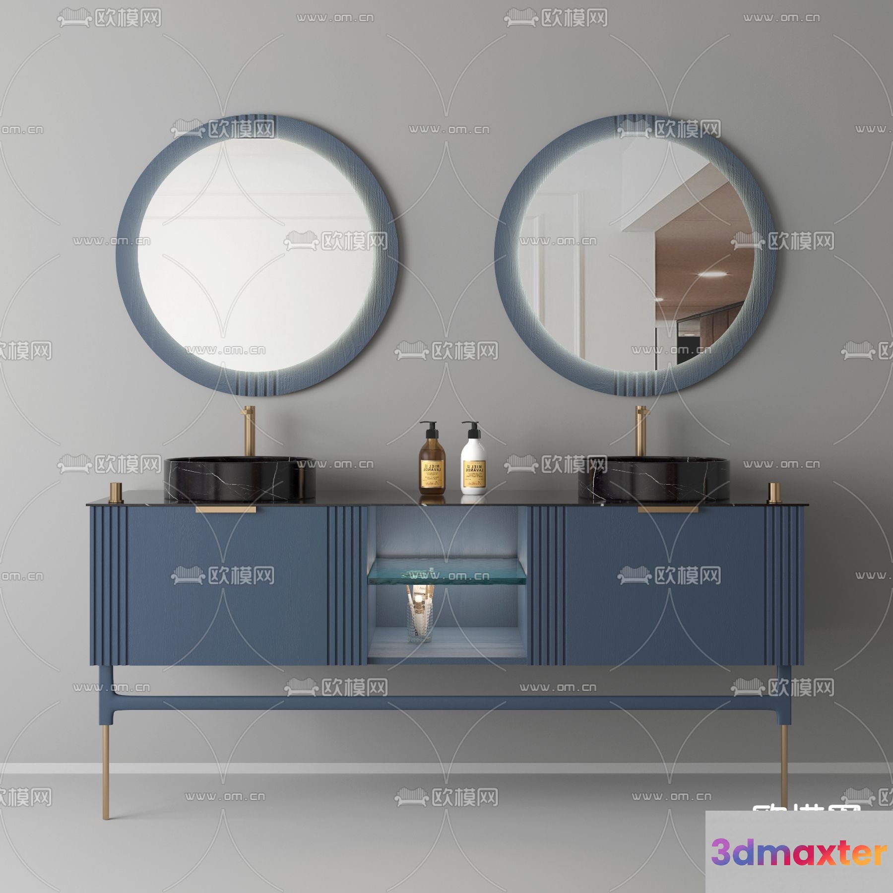 Modern Bathroom Vanity 3D Model - 20110 - VRAY Render