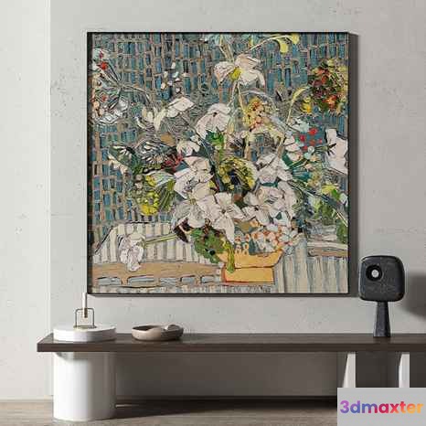Abstract Painting 3D Model - 8063 - VRAY Render