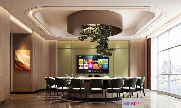 Modern Conference Room 3D Model - 3526 - VRAY Render