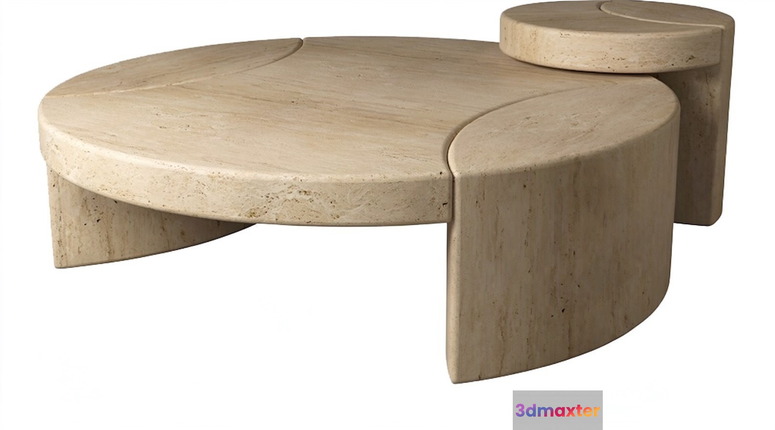 Modern Stone Coffee Table 3D Model - 18917 - VRAY Render