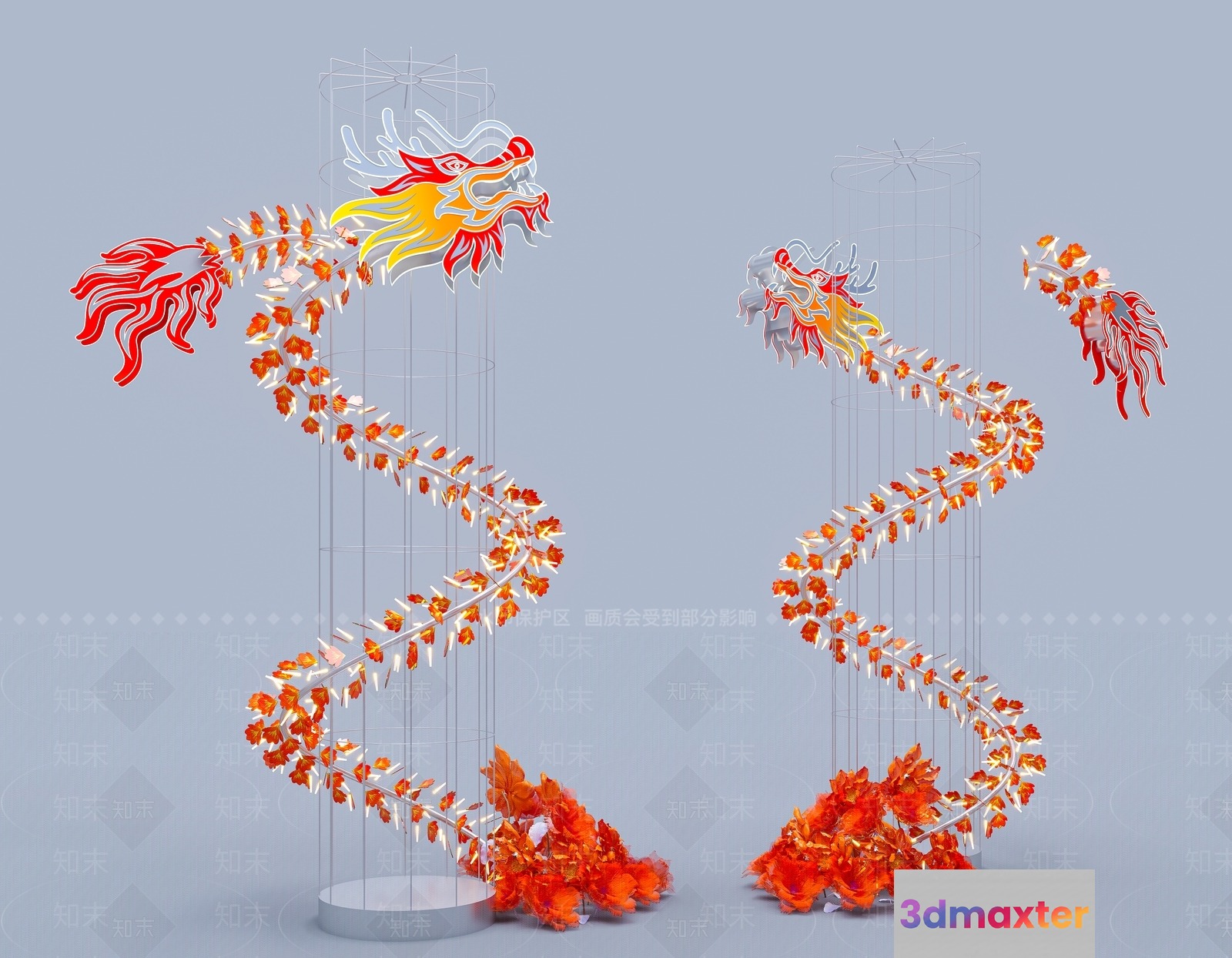 Dragon Statue 3D Model - 4492 - CORONA Render