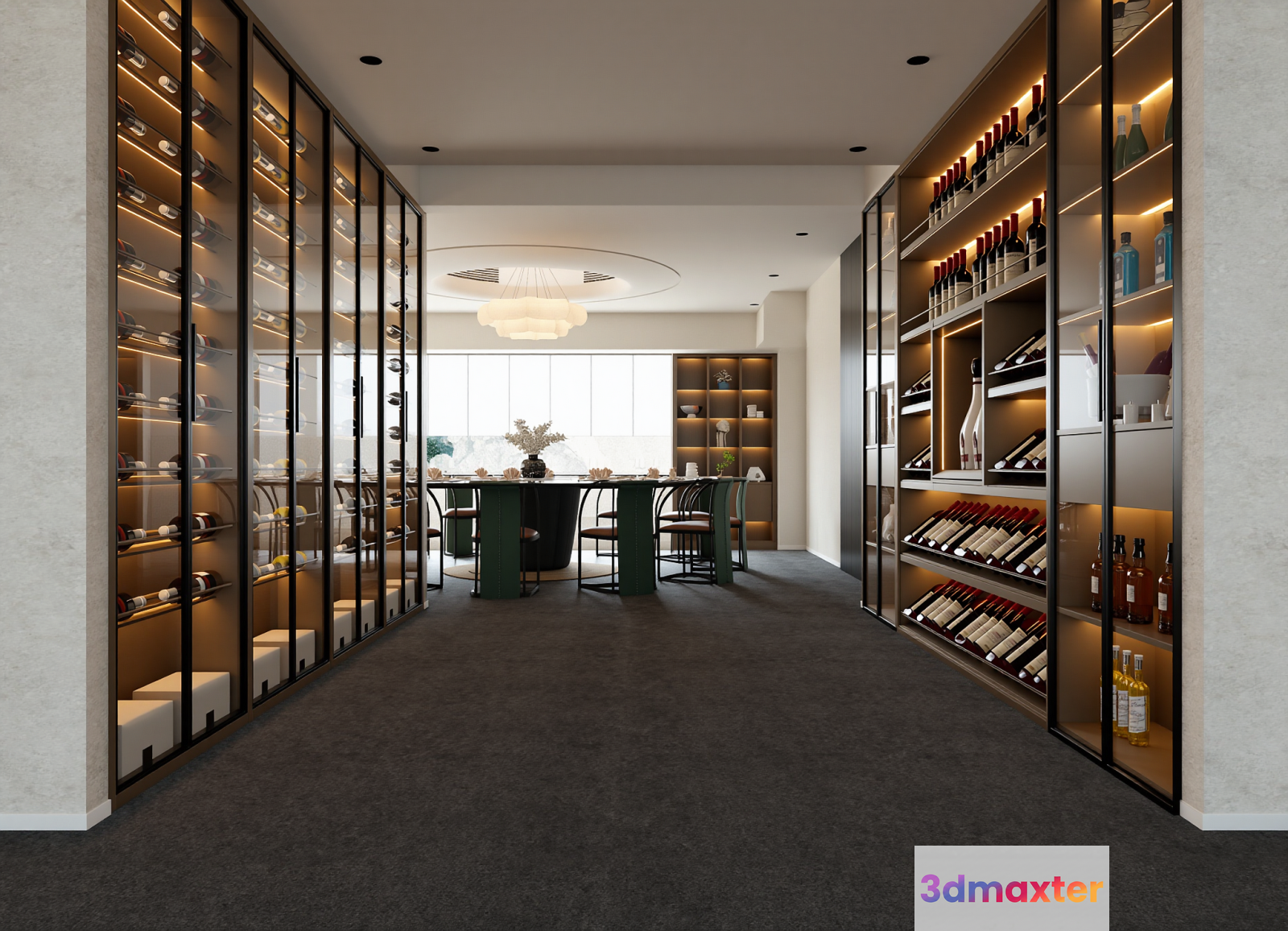 Luxury Dining Room 3D Model - 12922 - VRAY Render
