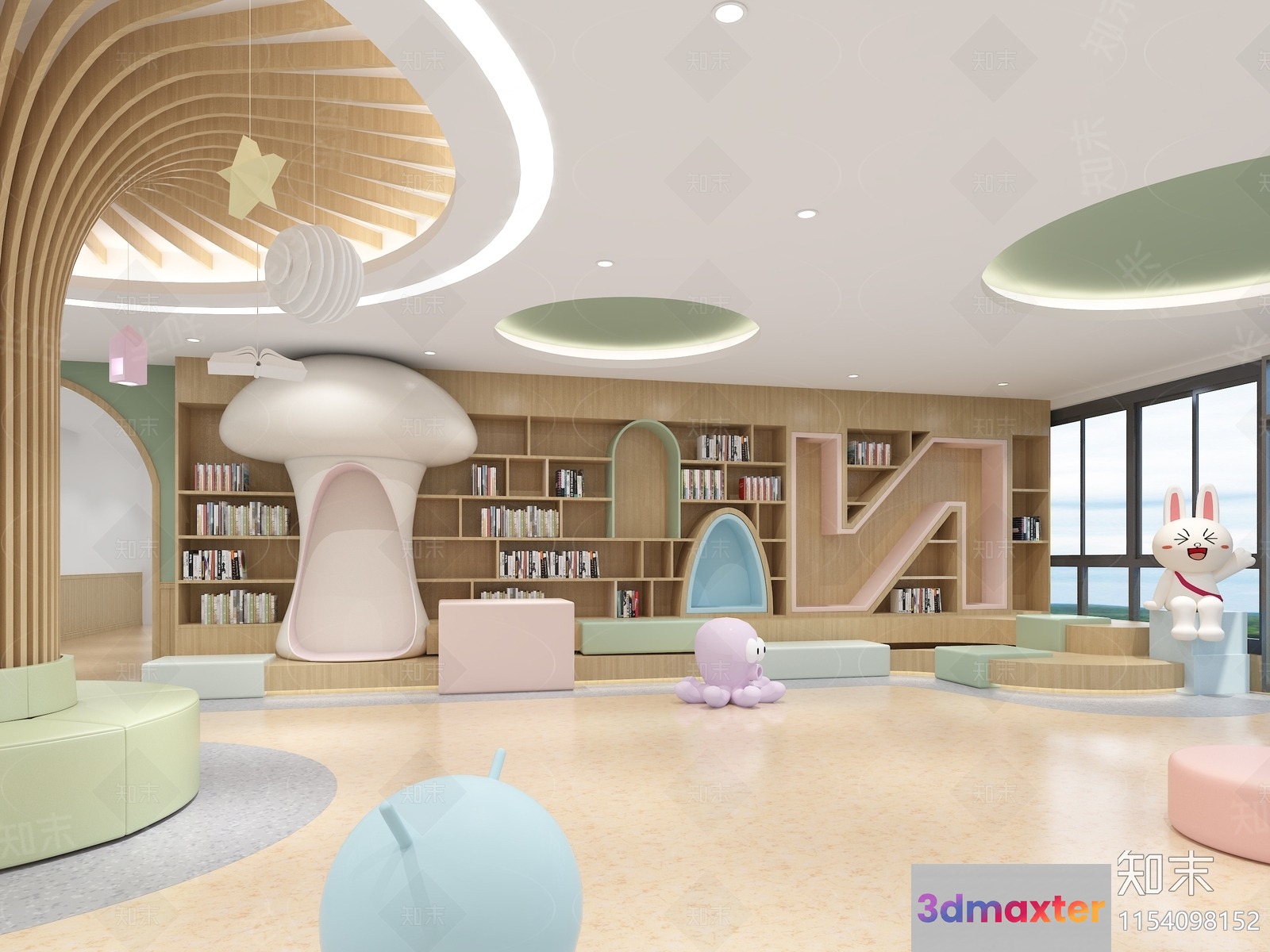 Modern Children'S Playroom 3D Model - 12661 - VRAY Render