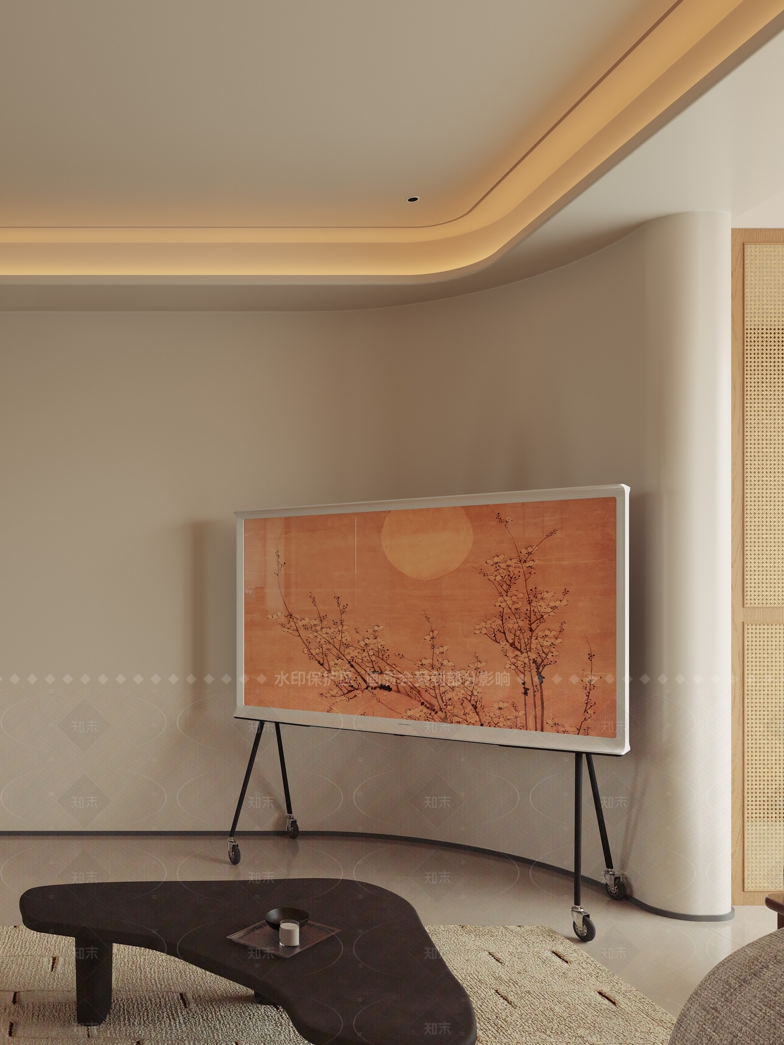 Cozy Living Room 3D Model - 776 - CORONA Render