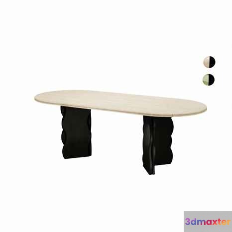 Modern Minimalist Table 3D Model - 9606 - CORONA Render