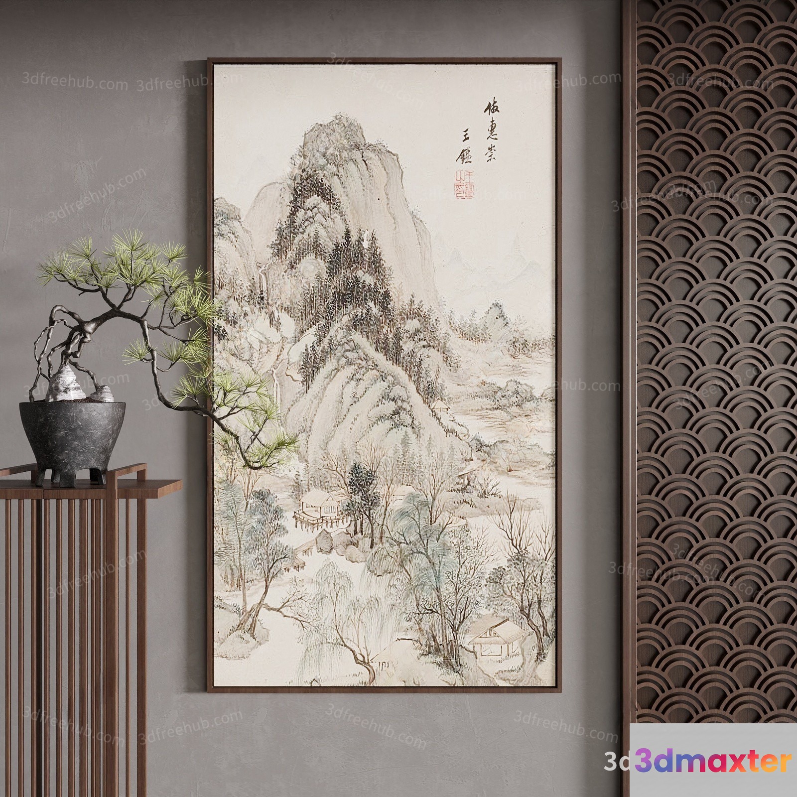 Cozy Living Room 3D Model - 18986 - VRAY Render