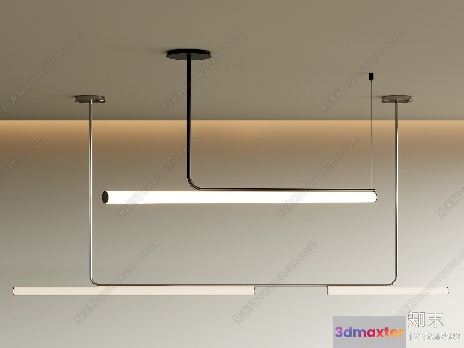 Modern Light Fixture 3D Model - 9915 - VRAY Render