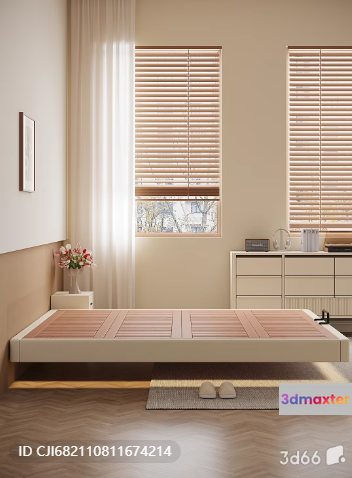 Cozy Bedroom 3D Model - 9314 - CORONA Render