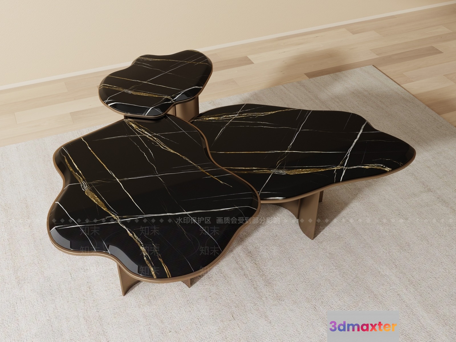 Modern Coffee Table 3D Model - 22549 - VRAY Render