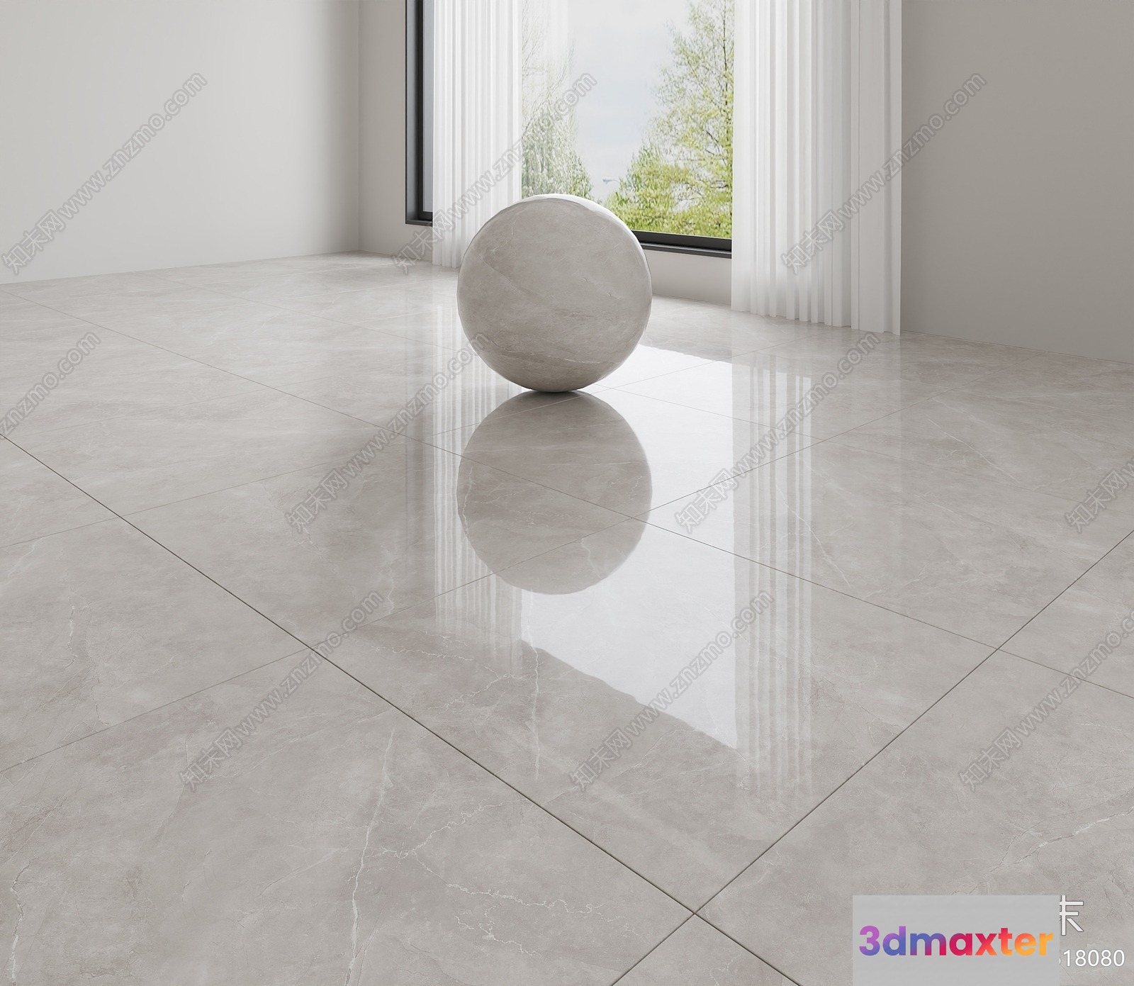 Modern Marble Floor 3D Model - 13733 - VRAY Render