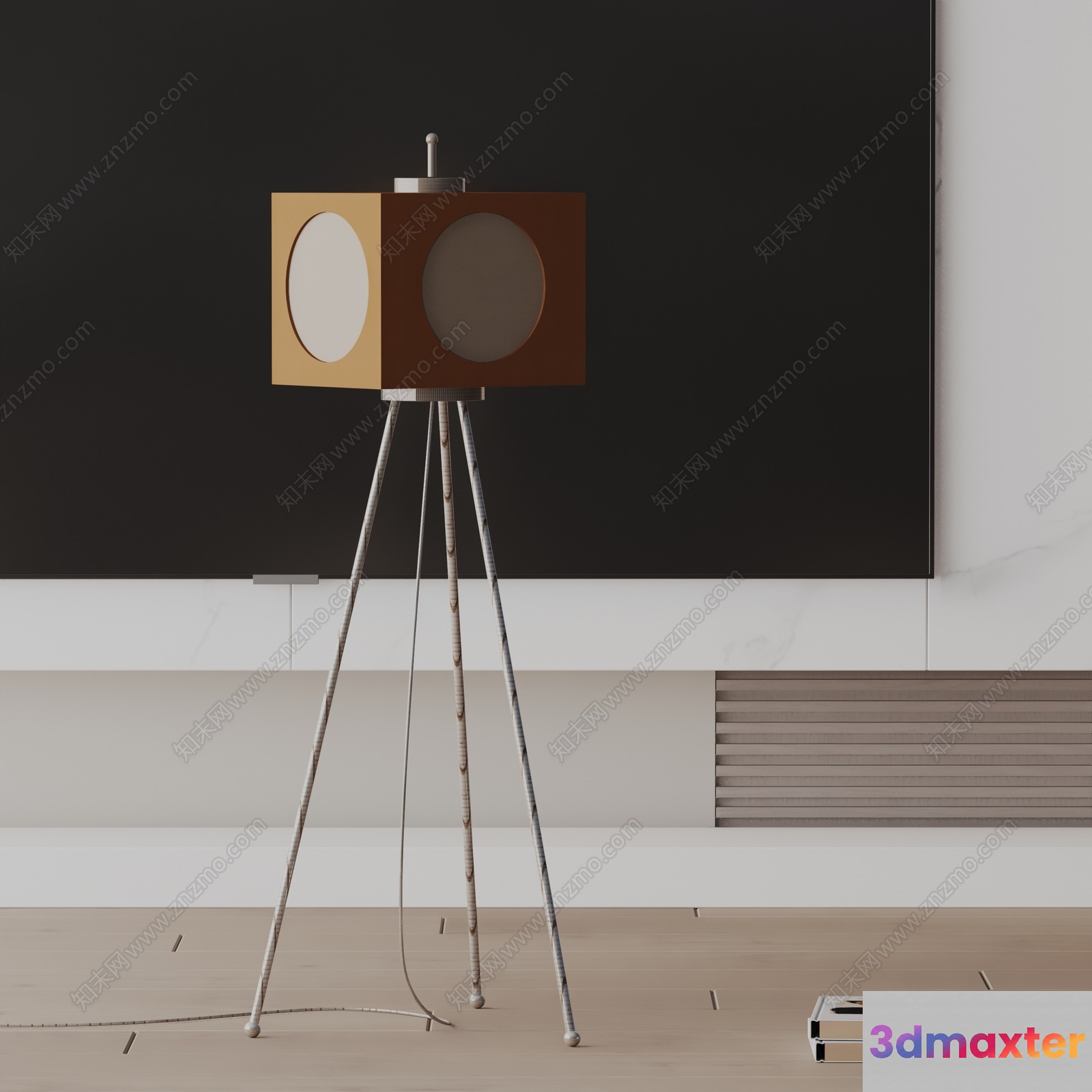 A Vintage-Style Lamp 3D Model - 18638 - VRAY Render