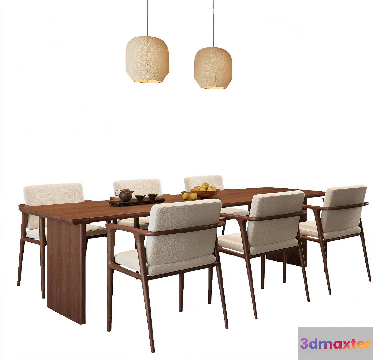 Modern Dining Room 3D Model - 18961 - VRAY Render