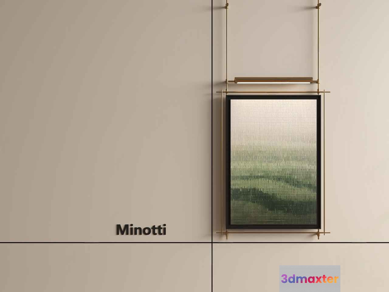 Minimalist Window Frame 3D Model - 9358 - VRAY Render