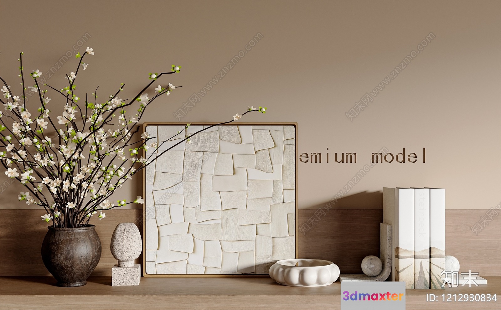 Modern Home Decor 3D Model - 2427 - VRAY Render