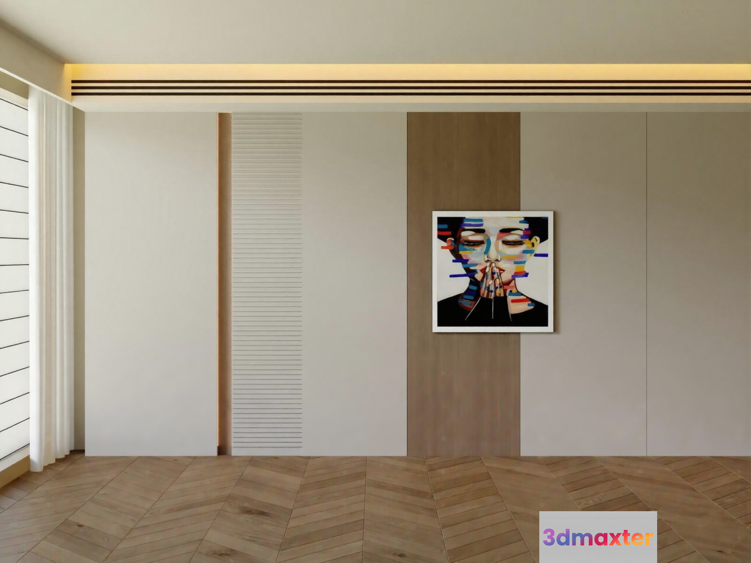 Modern Art Piece 3D Model - 6318 - CORONA Render