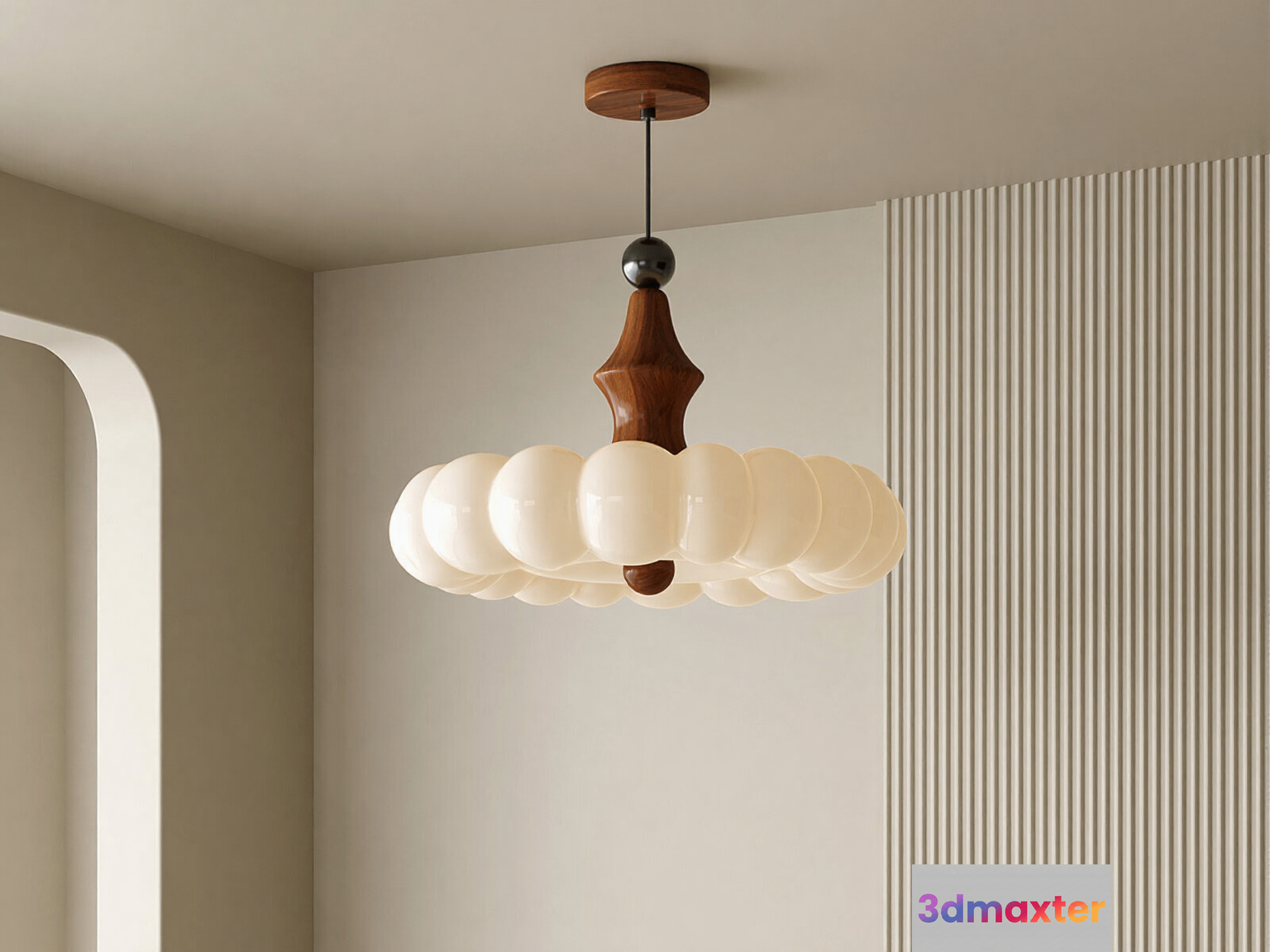 The Image Features A Light Fixture 3D Model - 5693 - VRAY Render