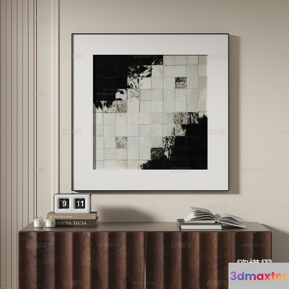 Modern Art Piece 3D Model - 15129 - VRAY Render