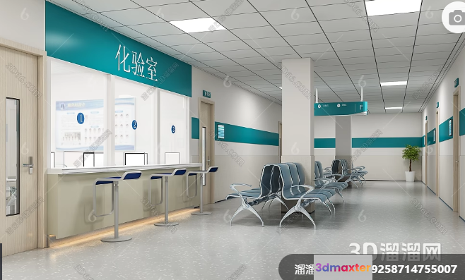 Waiting Room 3D Model - 6221 - VRAY Render