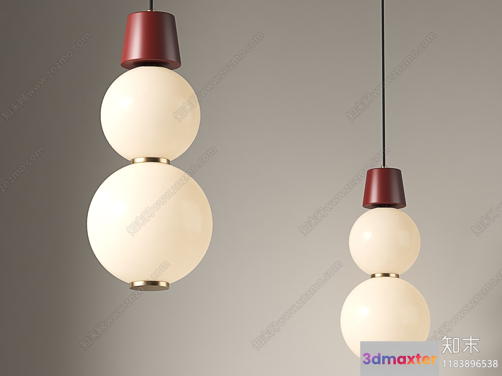 Gold Light Fixture 3D Model - 10776 - VRAY Render