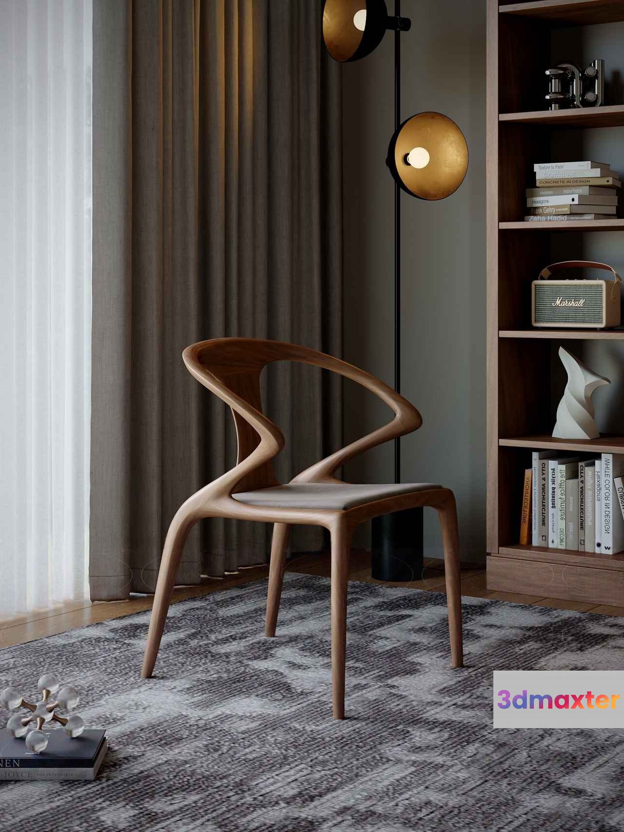 Wooden Chair 3D Model - 18044 - VRAY Render
