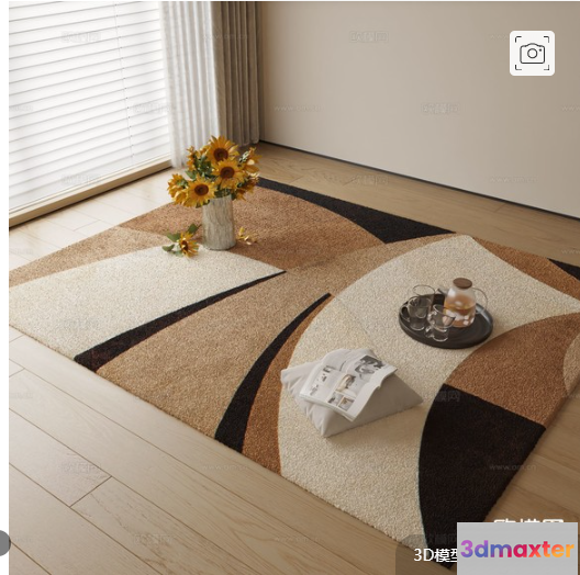Cozy Modern Rug 3D Model - 15060 - CORONA Render