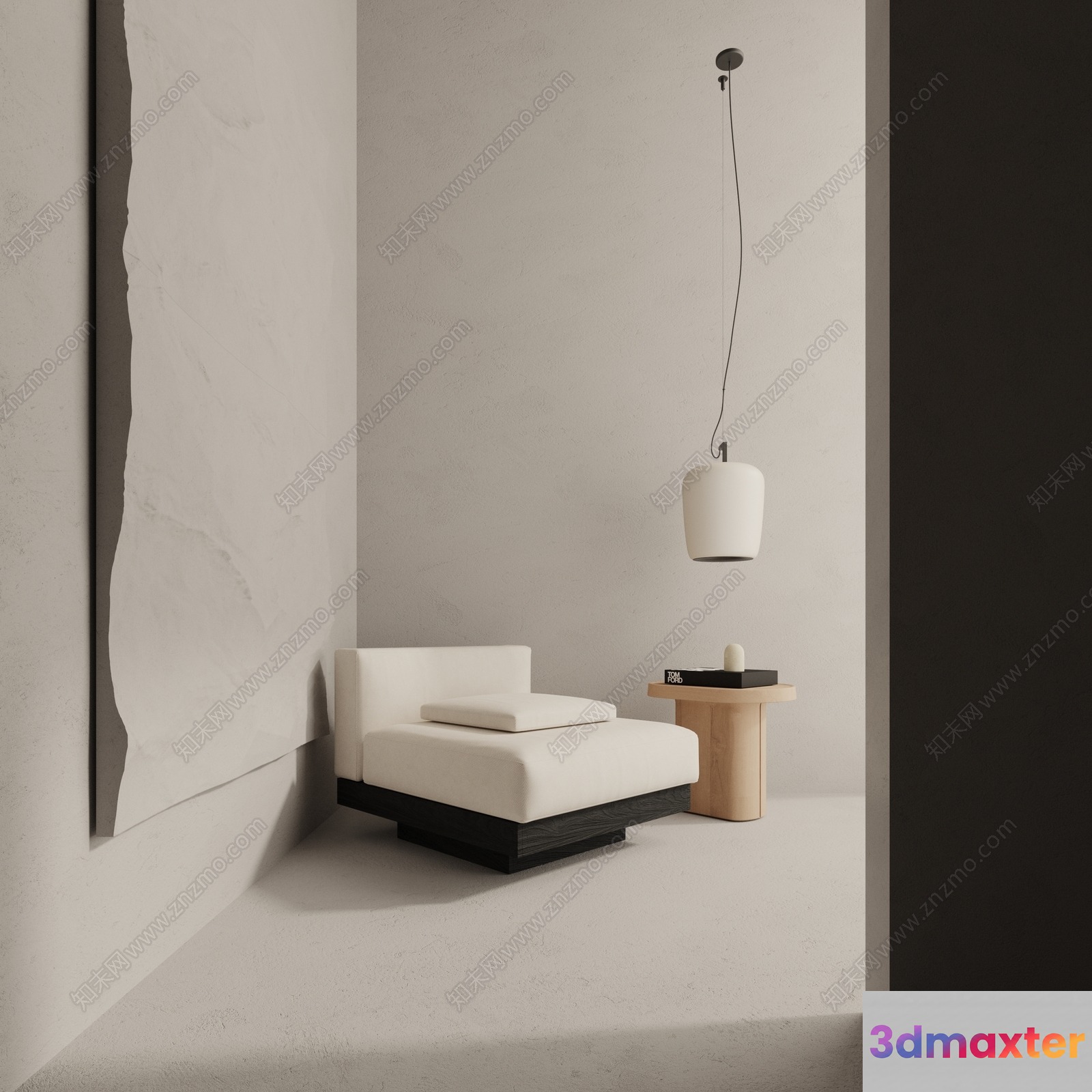 Minimalist Bedroom 3D Model - 16939 - VRAY Render