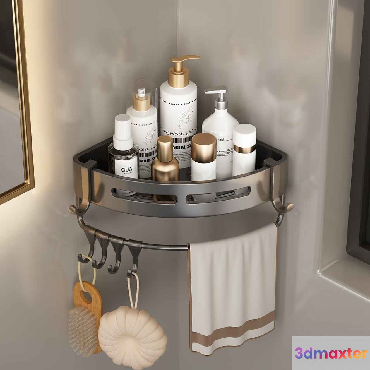 A Bathroom Storage Basket 3D Model - 2953 - VRAY Render
