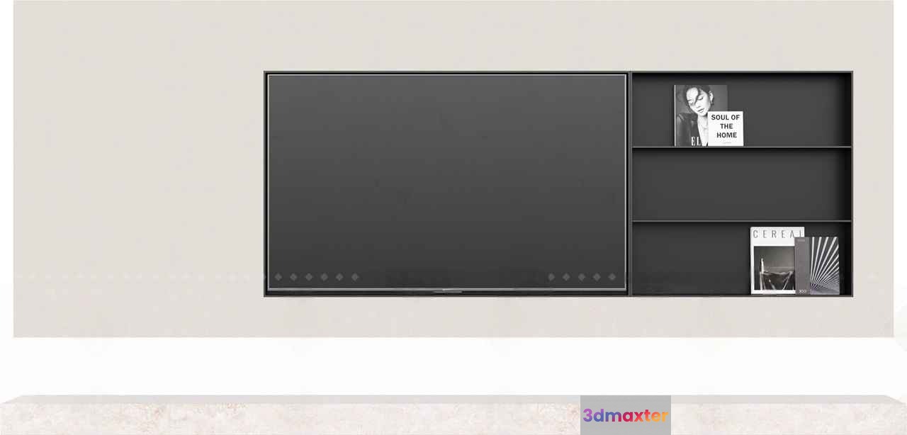 Modern Minimalist Shelf 3D Model - 16656 - CORONA Render