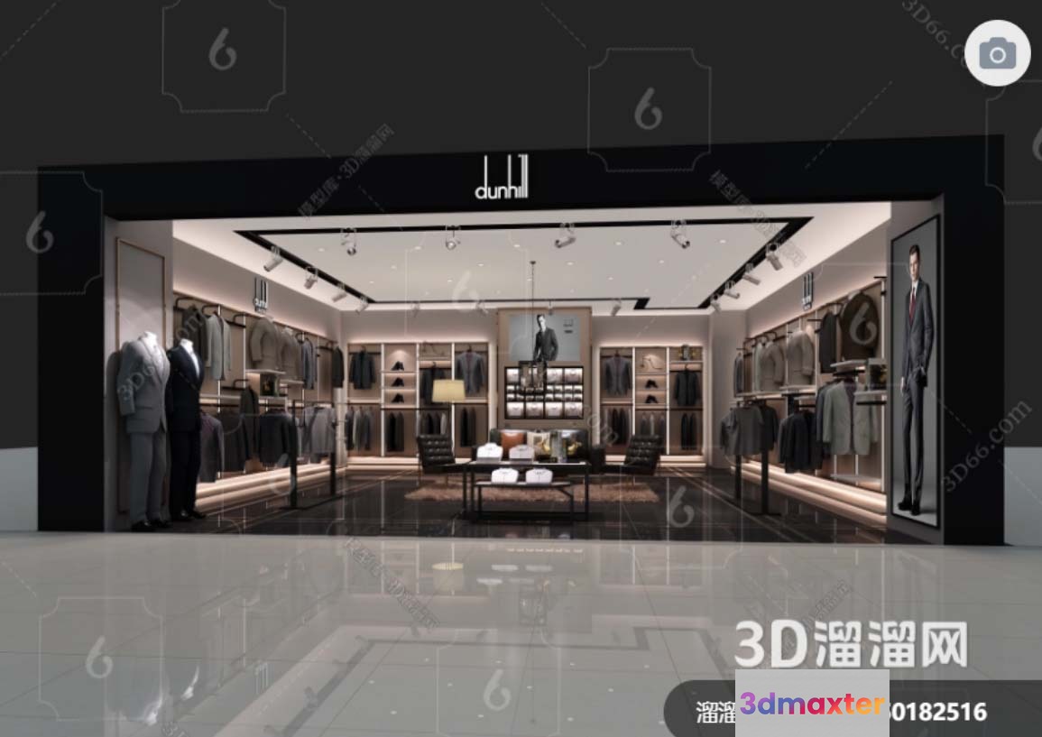 The Main Subject In This Image Is A Clothing Store With A Key Characteristic 3D Model - 5595 - VRAY Render