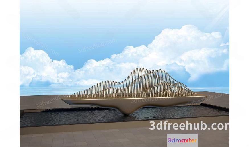 Modern 3D Freehub.Com Website 3D Model - 18533 - VRAY Render