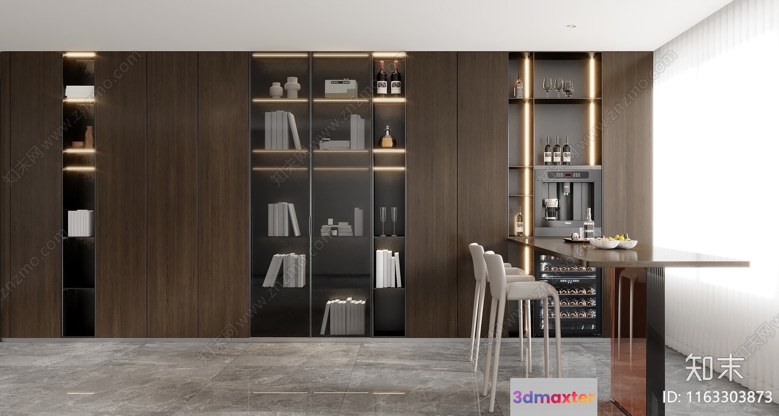 Modern Kitchen 3D Model - 15203 - VRAY Render