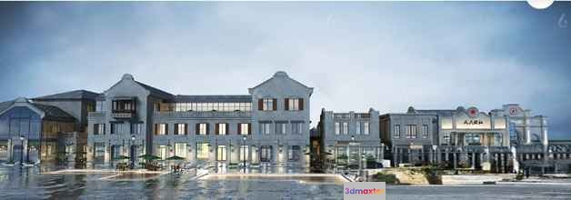 A Large Multi-Story Building 3D Model - 5037 - VRAY Render