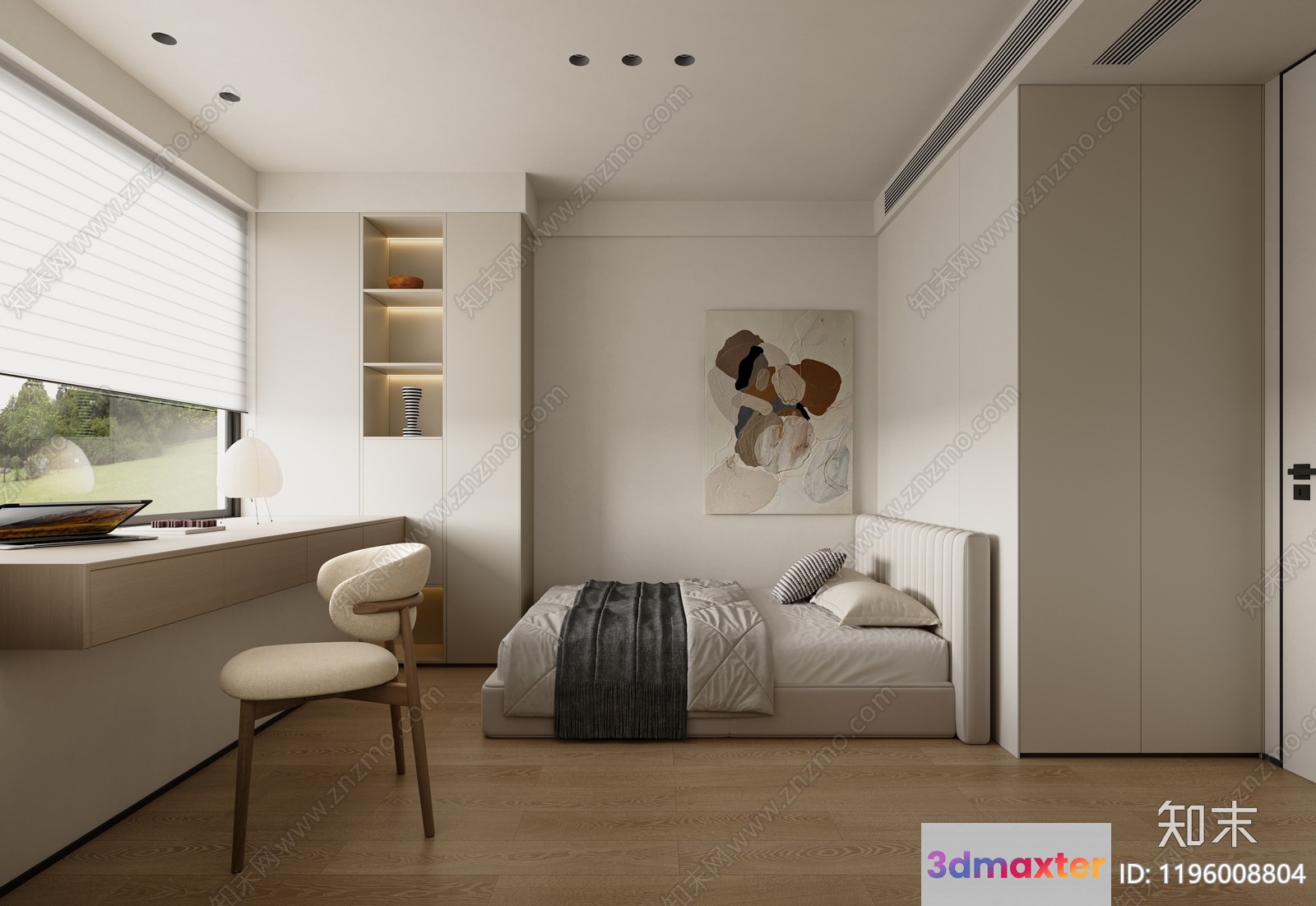 Cozy Bedroom 3D Model - 15221 - VRAY Render
