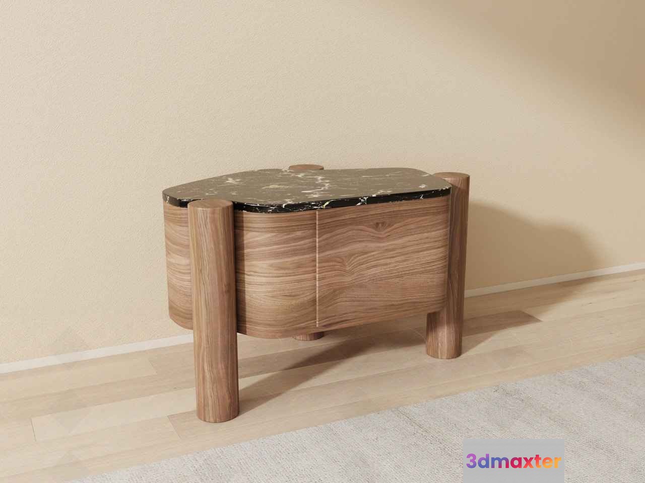 Modern Wooden Table 3D Model - 19767 - VRAY Render