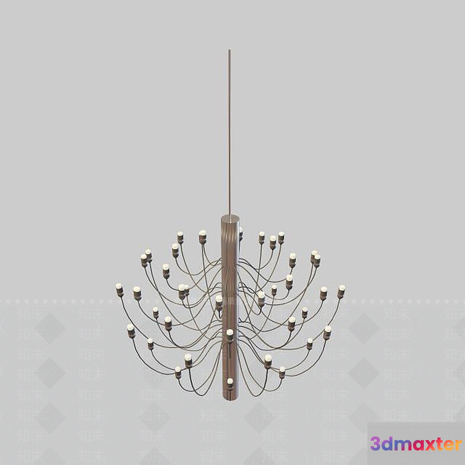 Gold Light Fixture 3D Model - 13084 - VRAY Render