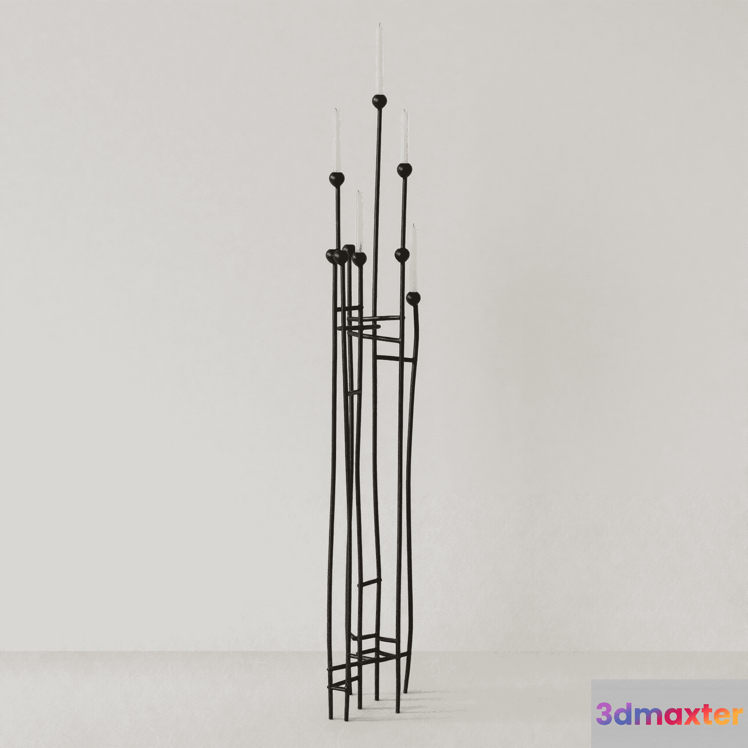 Modern Candle Holder 3D Model - 14744 - VRAY Render