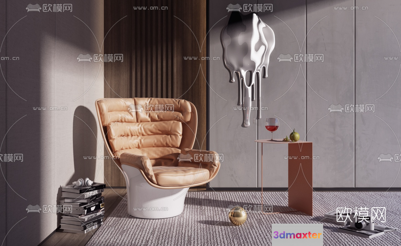 Modern Office Space 3D Model - 2702 - VRAY Render
