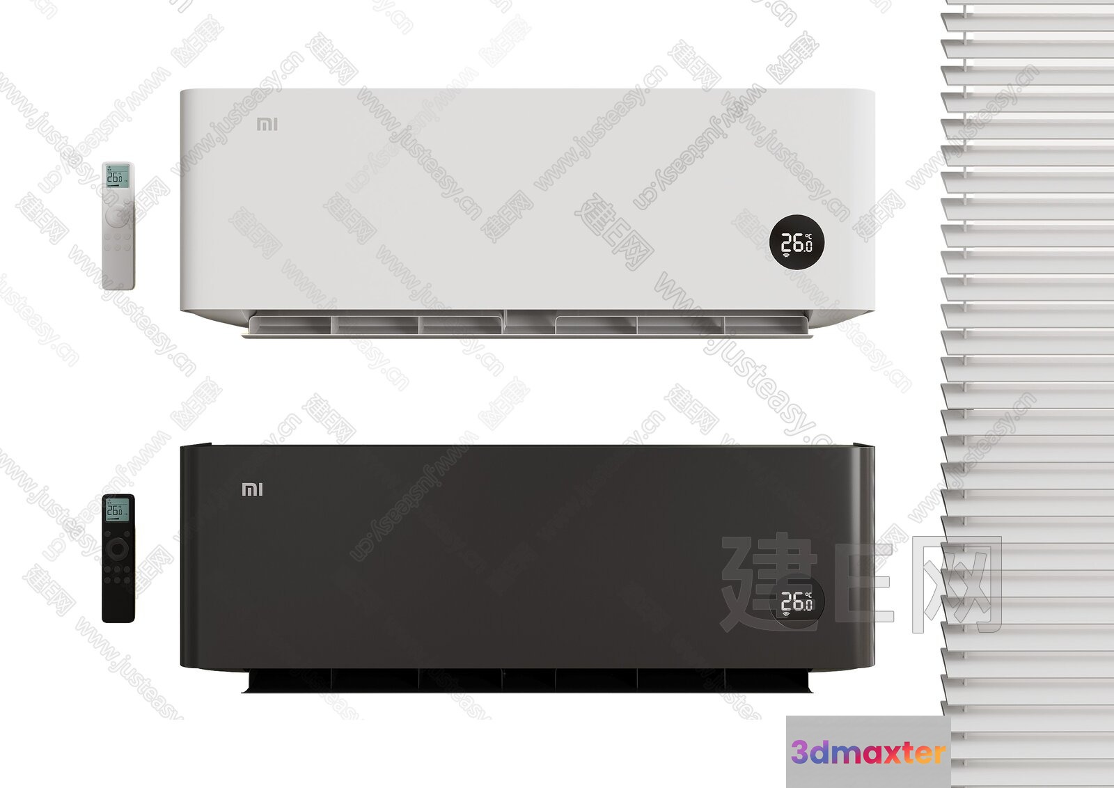 A Modern Air Conditioner 3D Model - 9447 - VRAY Render