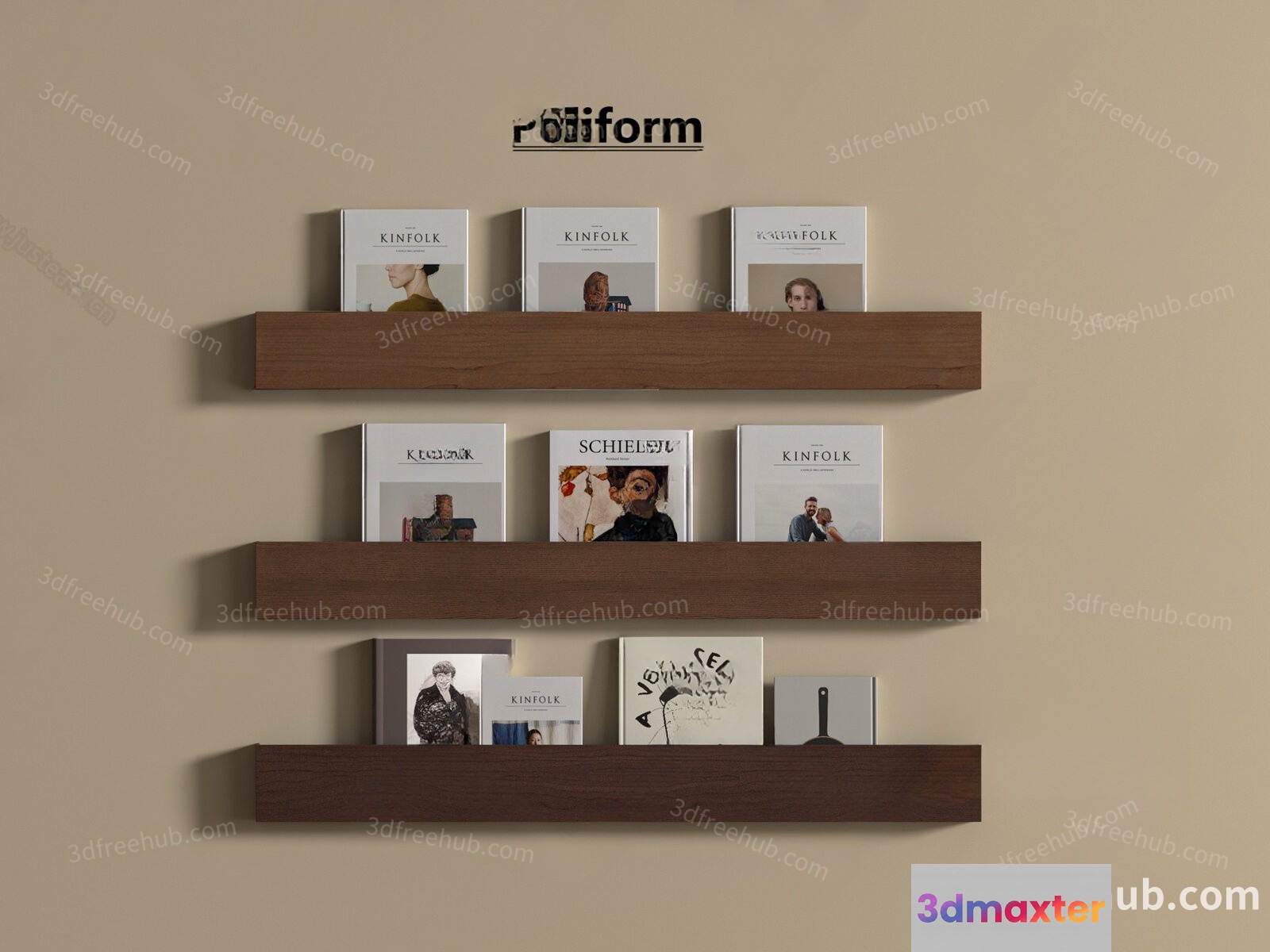 Modern Wall Decor 3D Model - 22451 - VRAY Render
