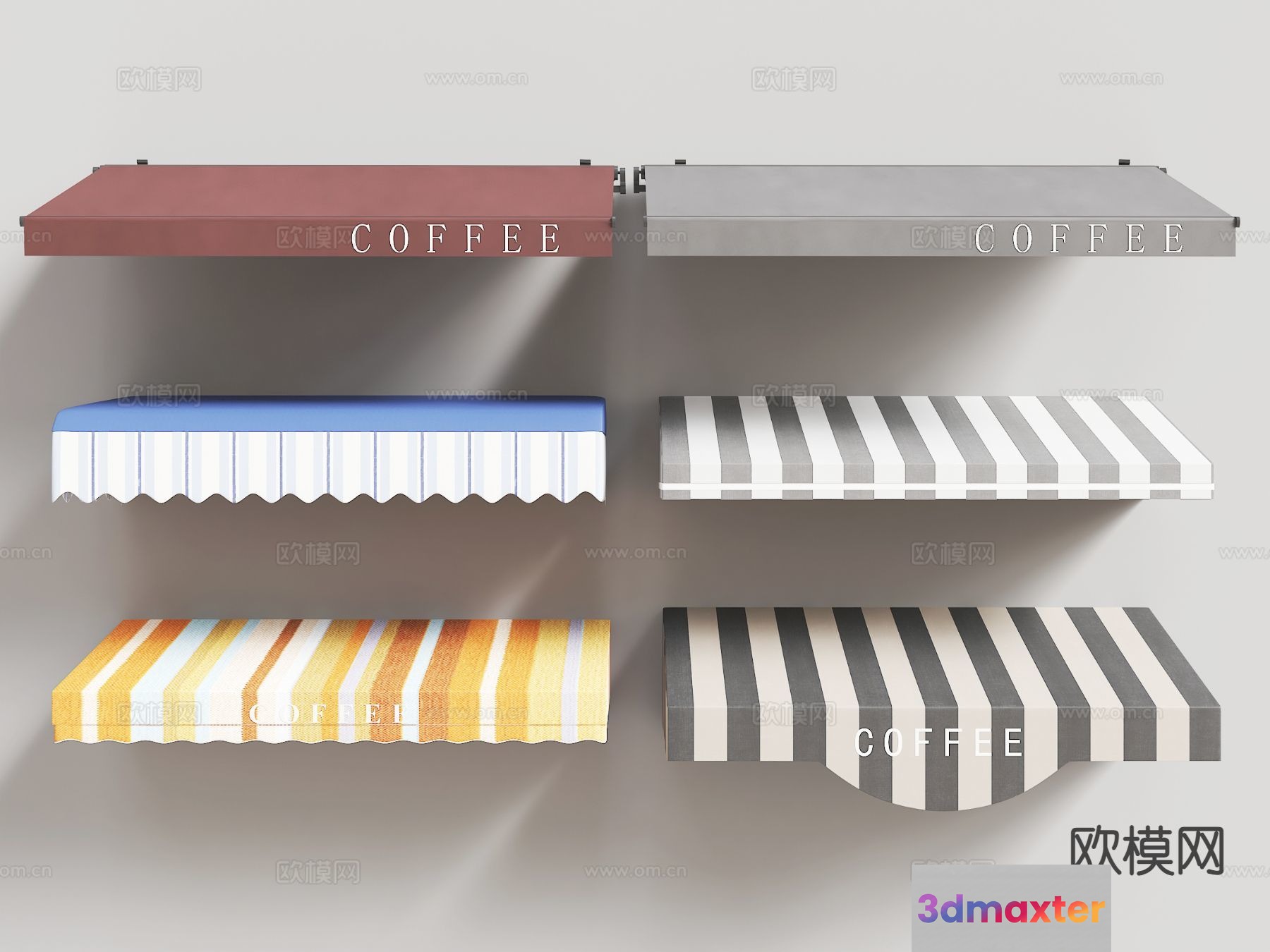Examples Of Correct Answers: Coffee Shop 3D Model - 6022 - VRAY Render