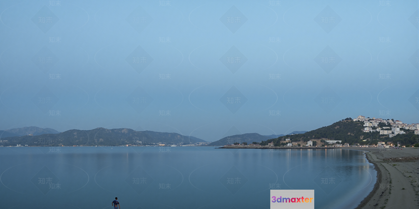 A Person Standing In A Body Of Water 3D Model - 7683 - VRAY Render