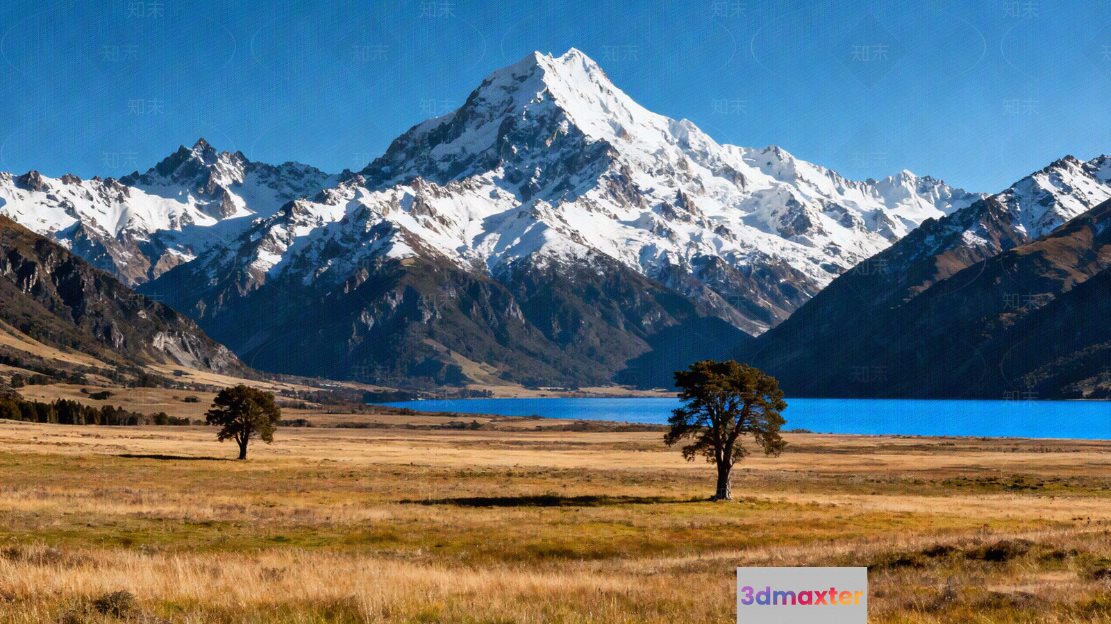 Snowy Mountain Range 3D Model - 4548 - VRAY Render