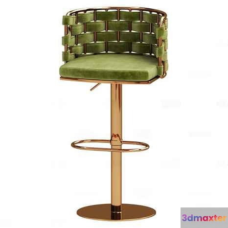 Green Bar Stool 3D Model - 23032 - CORONA Render