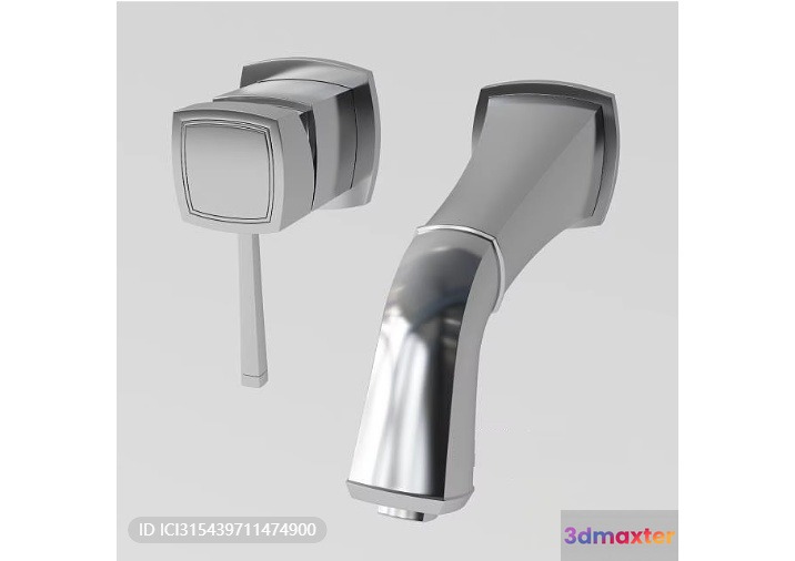 A Faucet With A Handle 3D Model - 7816 - VRAY Render
