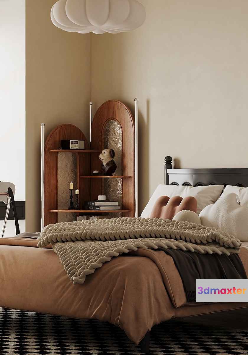 Cozy Bedroom 3D Model - 5558 - CORONA Render