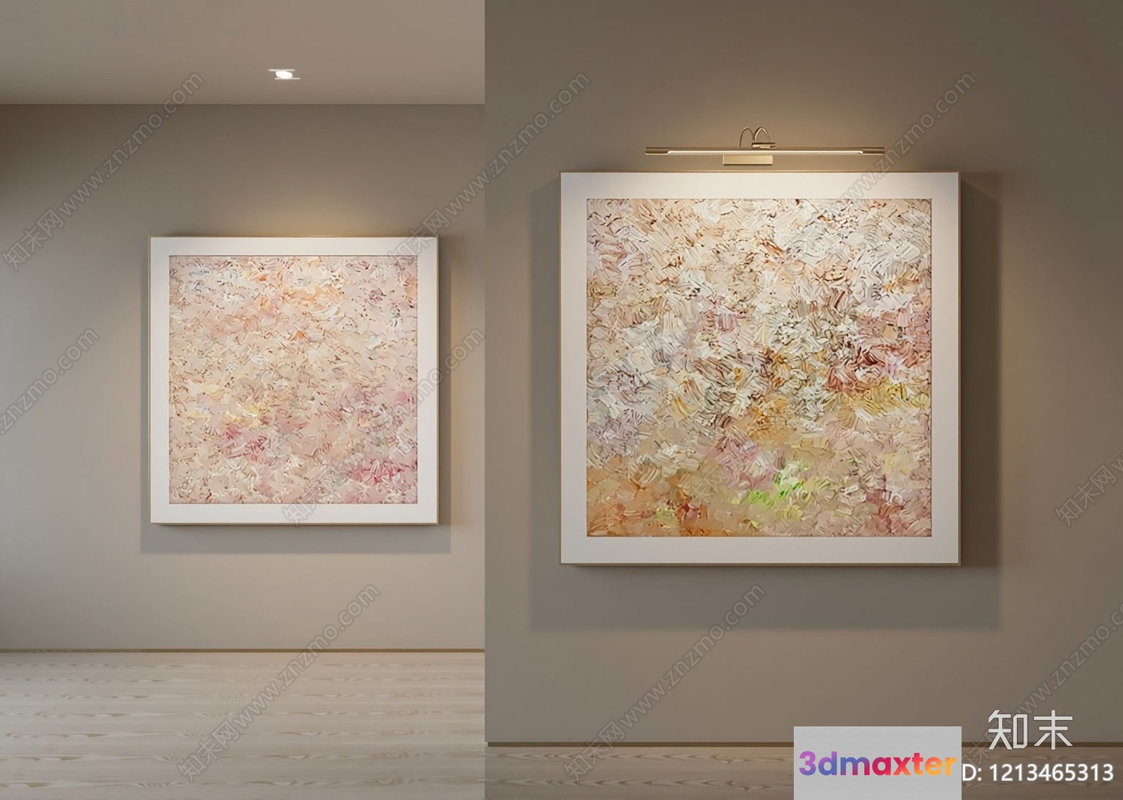 Modern Abstract Art 3D Model - 5969 - VRAY Render