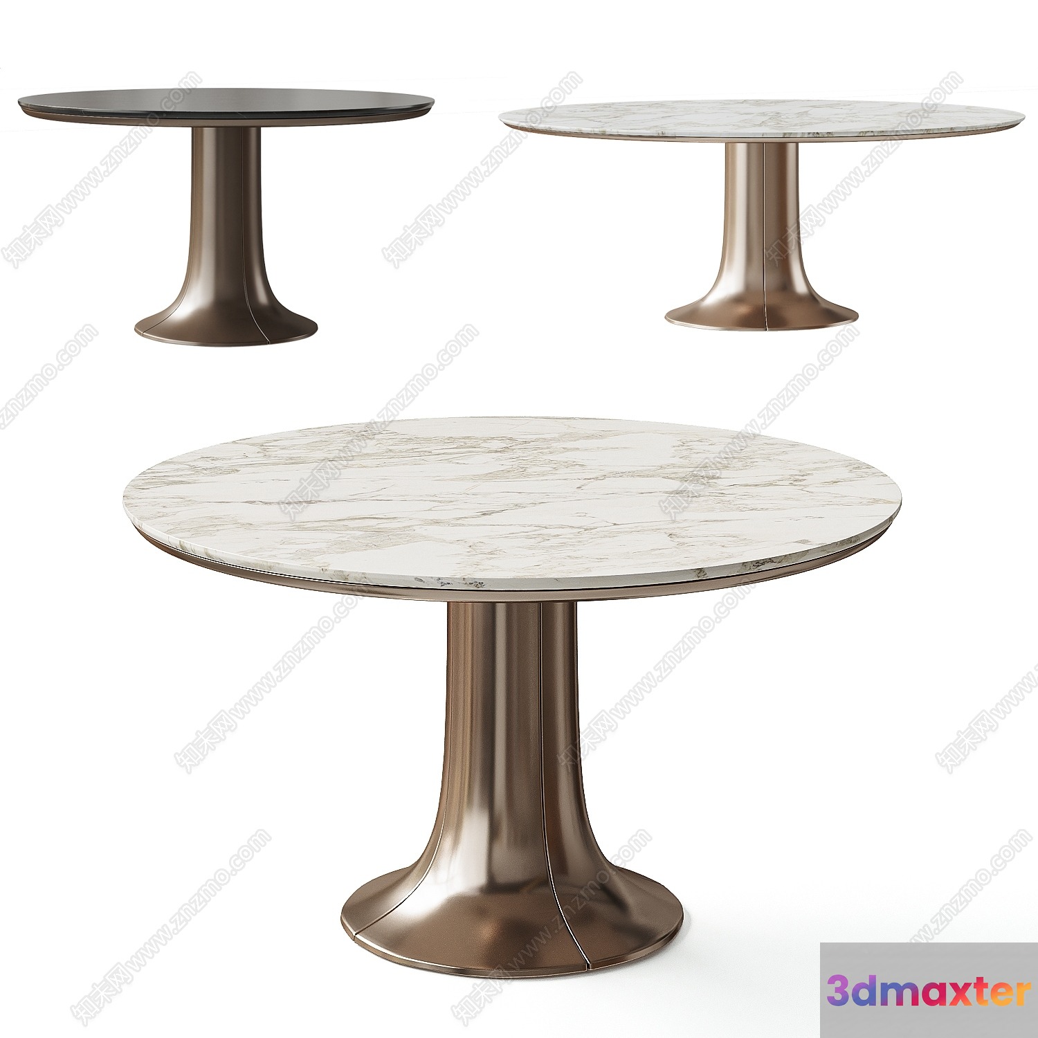 Modern Dining Table 3D Model - 4430 - VRAY Render