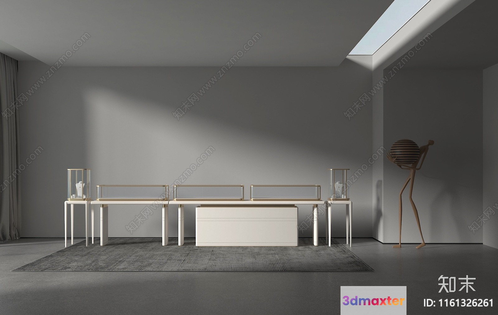 Modern Display Tables 3D Model - 884 - VRAY Render